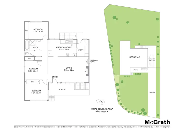 Floorplan of Homely house listing, 13 Trent Court, Notting Hill VIC 3168