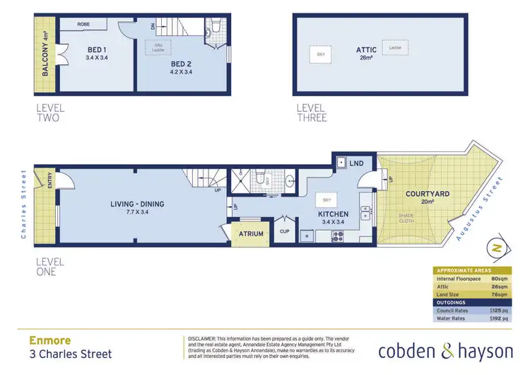 Floorplan of Homely house listing, 3 Charles Street, Enmore NSW 2042