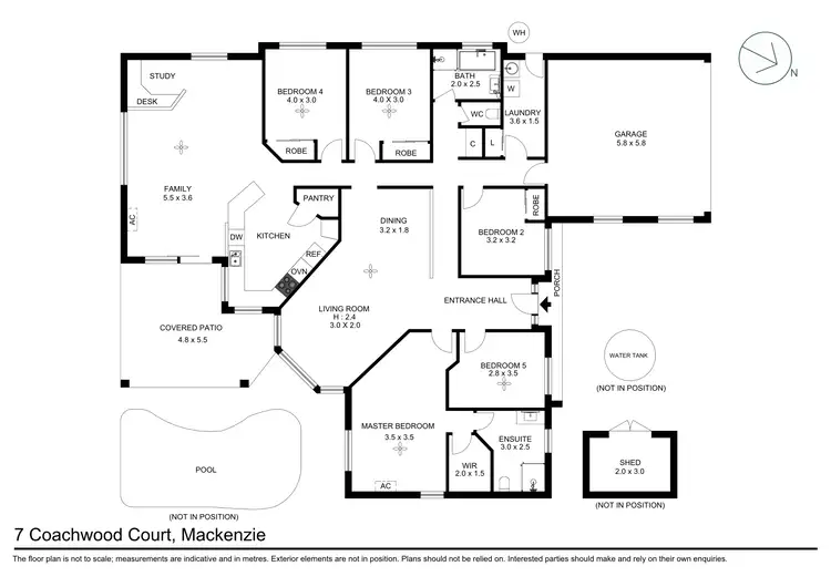 Floorplan of Homely house listing, 7 Coachwood Court, Mackenzie QLD 4156
