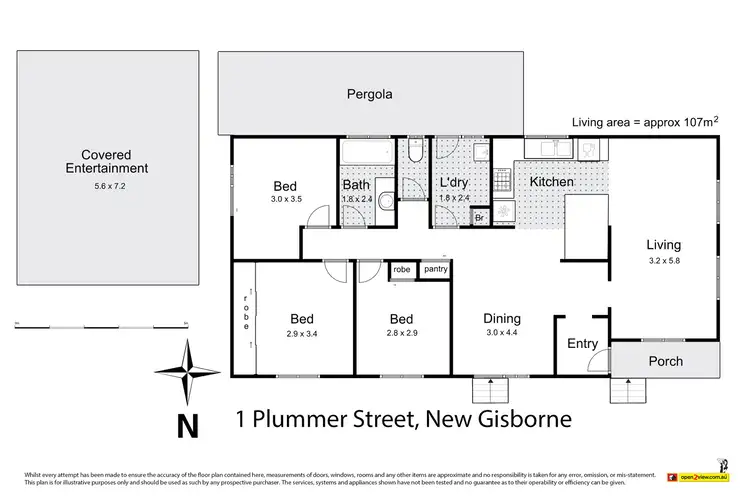 Floorplan of Homely house listing, 1 Plummer Street, New Gisborne VIC 3438
