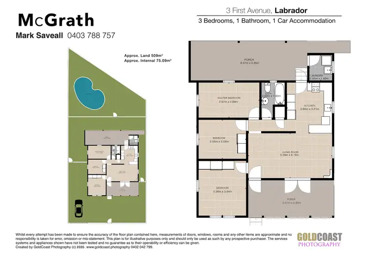 Floorplan of Homely house listing, 3 First Avenue, Labrador QLD 4215