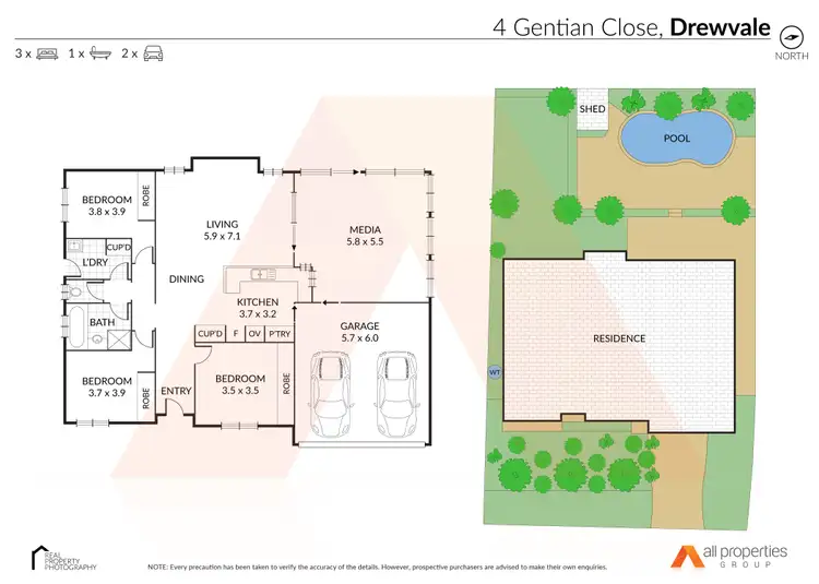 Floorplan of Homely house listing, 4 Gentian Close, Drewvale QLD 4116