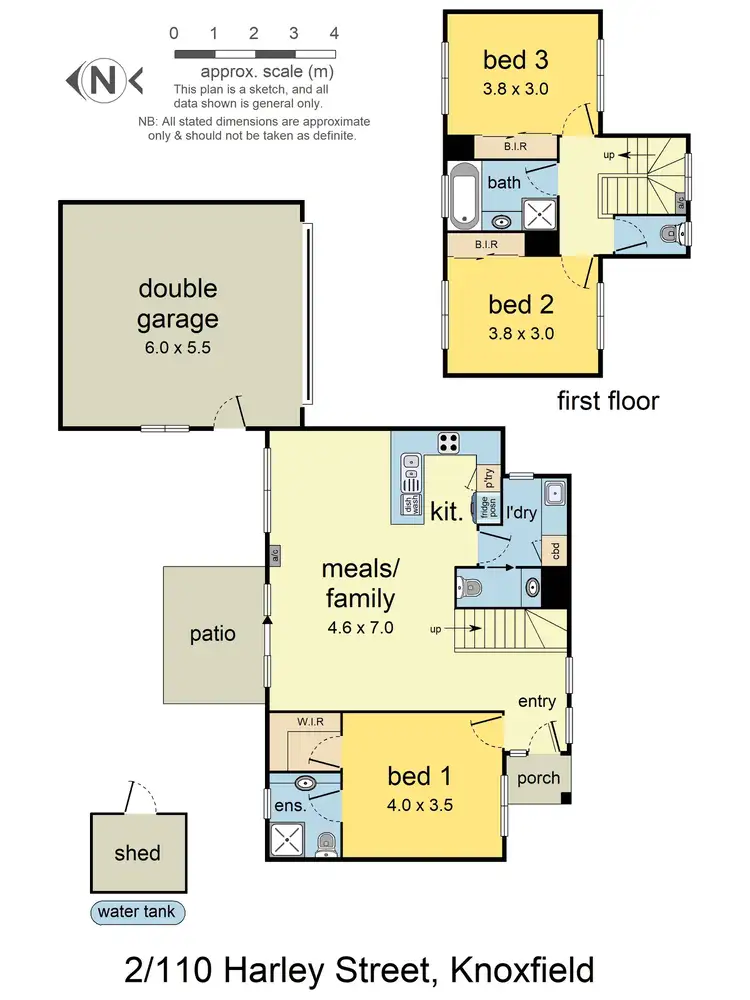 Floorplan of Homely unit listing, 2/110 Harley Street, Knoxfield VIC 3180