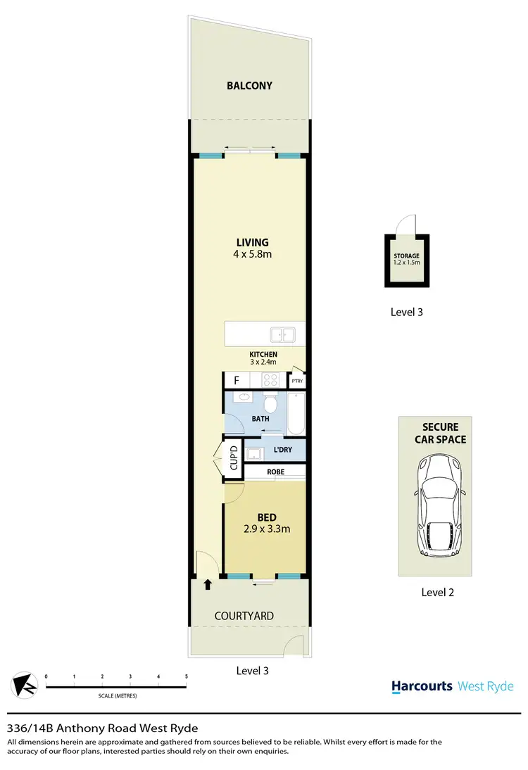 Floorplan of Homely unit listing, 336/14B Anthony Road, West Ryde NSW 2114