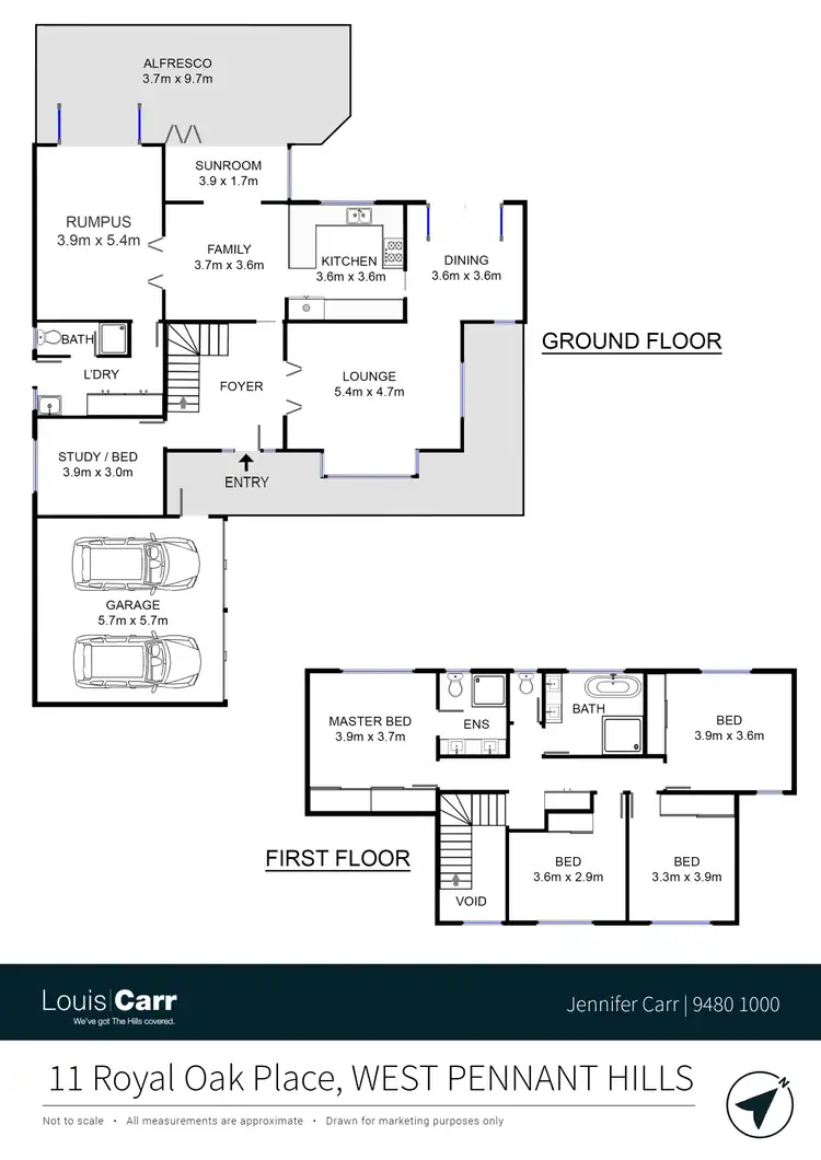 Floorplan of Homely house listing, 11 Royal Oak Place, West Pennant Hills NSW 2125