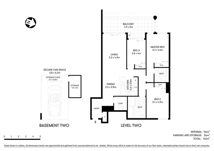 Floorplan of Homely apartment listing, 13/1 Havilah Street, Chatswood NSW 2067