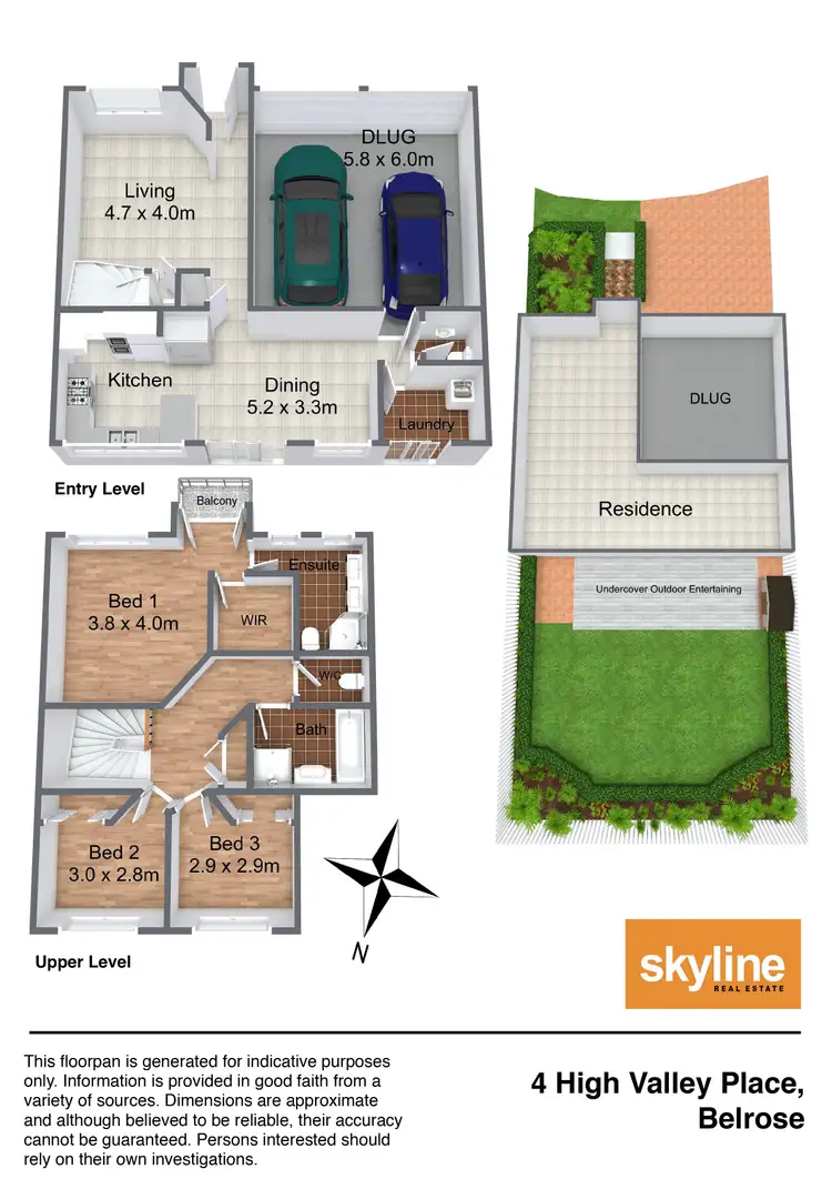 Floorplan of Homely house listing, 4 High Valley Place, Belrose NSW 2085