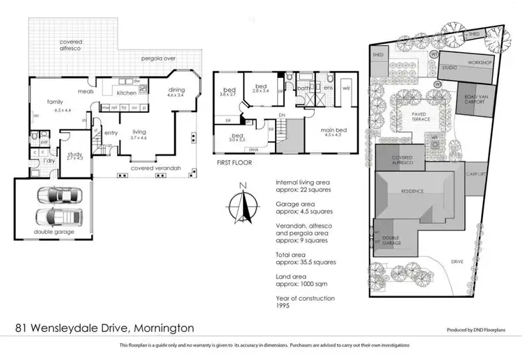 Floorplan of Homely house listing, 81 Wensleydale Drive, Mornington VIC 3931