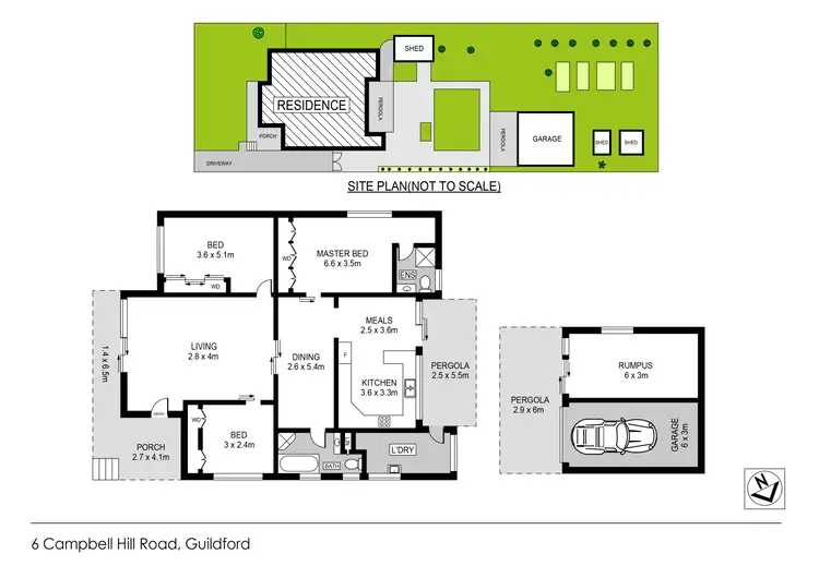 Floorplan of Homely house listing, 6 Campbell Hill Road, Guildford NSW 2161