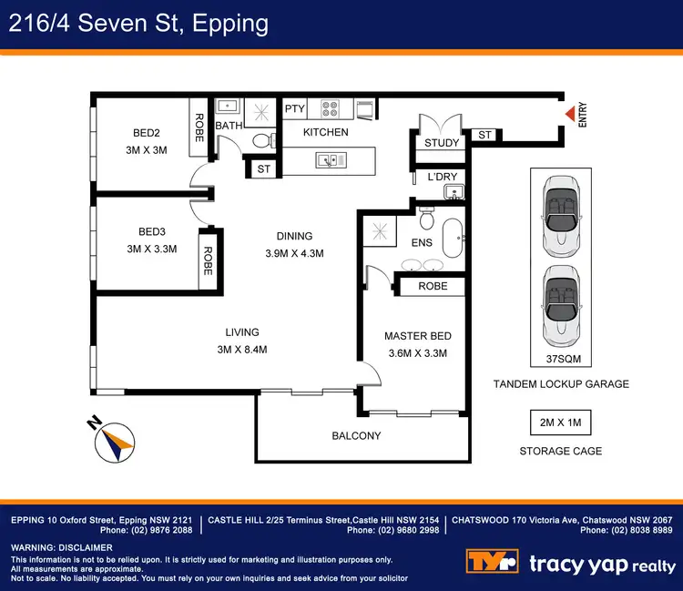 Floorplan of Homely apartment listing, 216/4 Seven Street, Epping NSW 2121