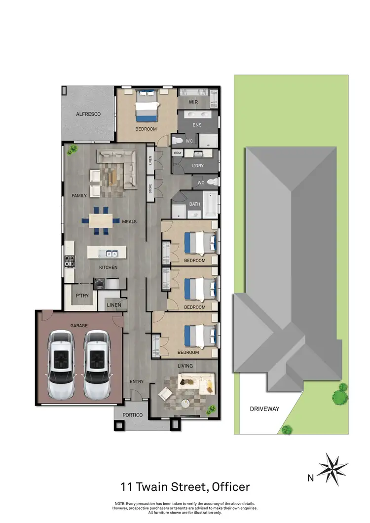 Floorplan of Homely house listing, 11 Twain Street, Officer VIC 3809