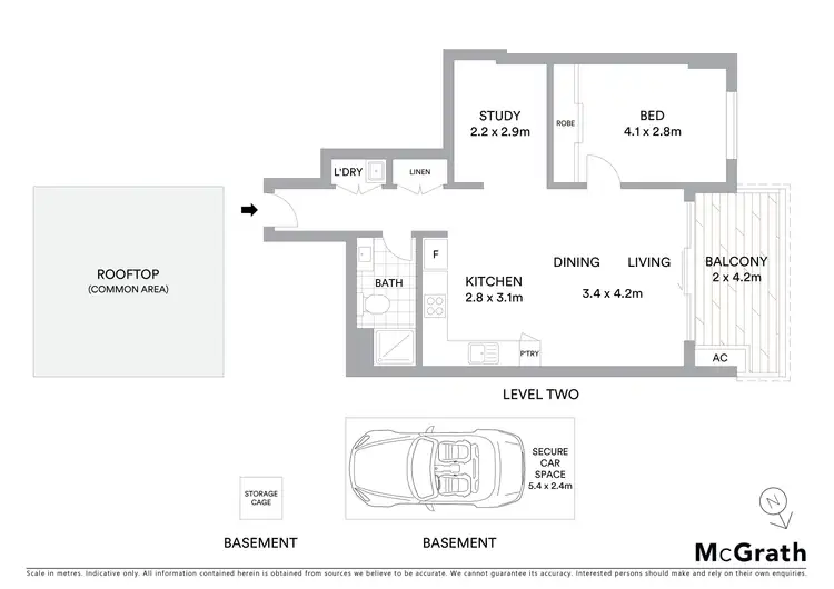 Floorplan of Homely apartment listing, 44/1-9 Kanoona Avenue, Homebush NSW 2140