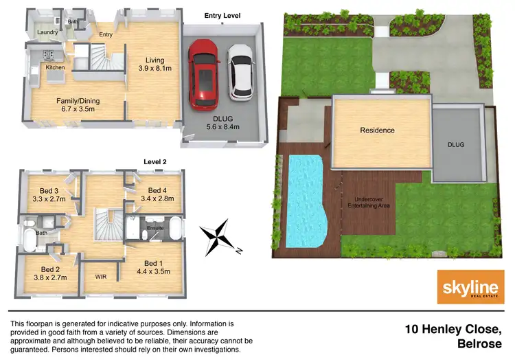 Floorplan of Homely house listing, 10 Henley Close, Belrose NSW 2085