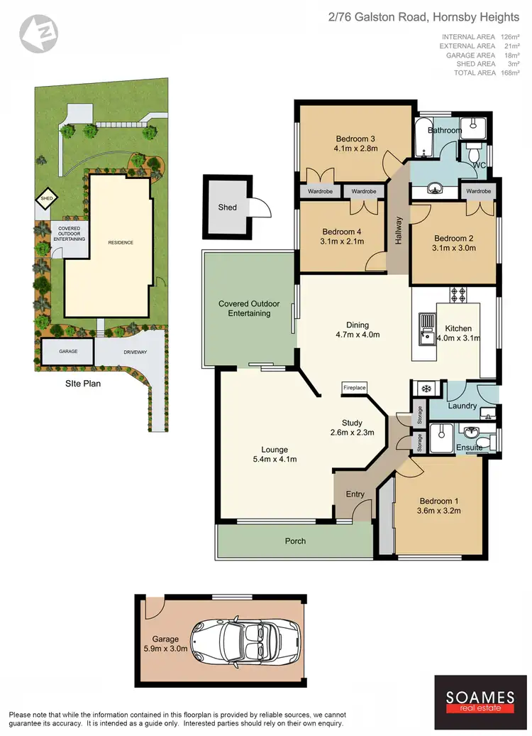 Floorplan of Homely house listing, 2/76 Galston Road, Hornsby NSW 2077