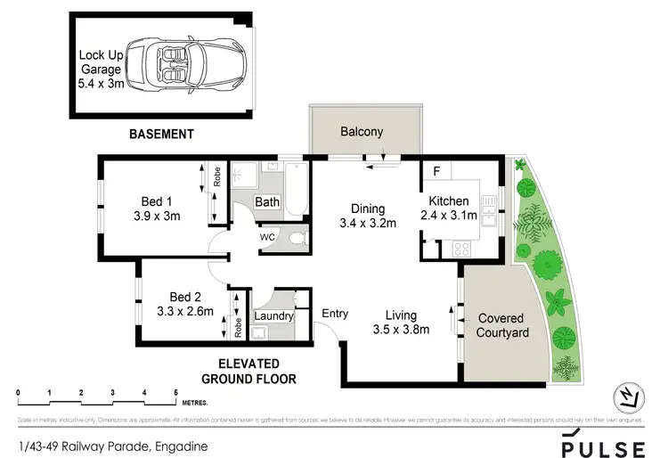 Floorplan of Homely apartment listing, 1/43-49 Railway Parade, Engadine NSW 2233