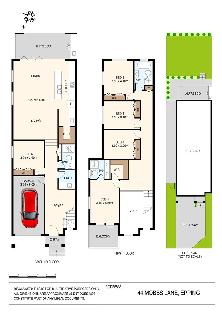 Floorplan of Homely semi-detached listing, 44 Mobbs Lane, Epping NSW 2121