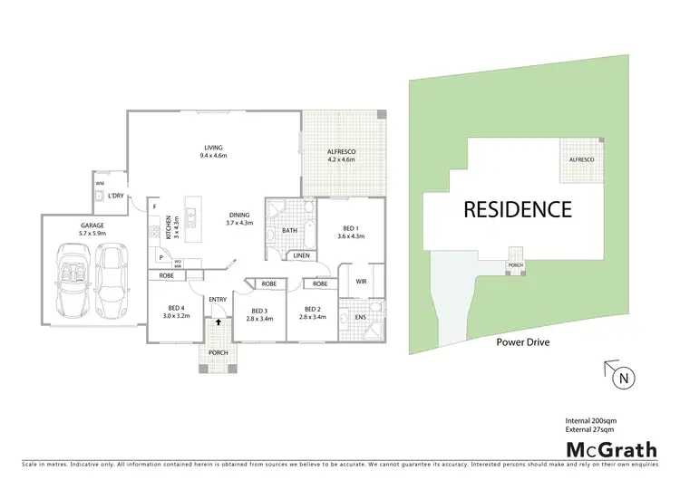 Floorplan of Homely house listing, 6 Power Drive, Cumbalum NSW 2478