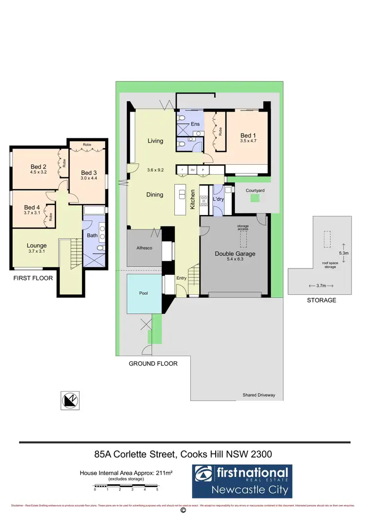 Floorplan of Homely house listing, 85A Corlette Street, Cooks Hill NSW 2300