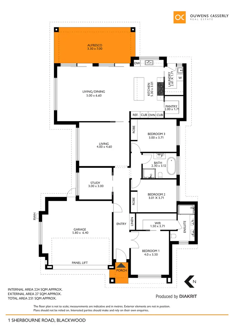 Floorplan of Homely house listing, 1 Sherbourne Road, Blackwood SA 5051