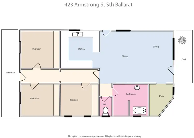 Floorplan of Homely house listing, 423 Armstrong Street South, Ballarat Central VIC 3350