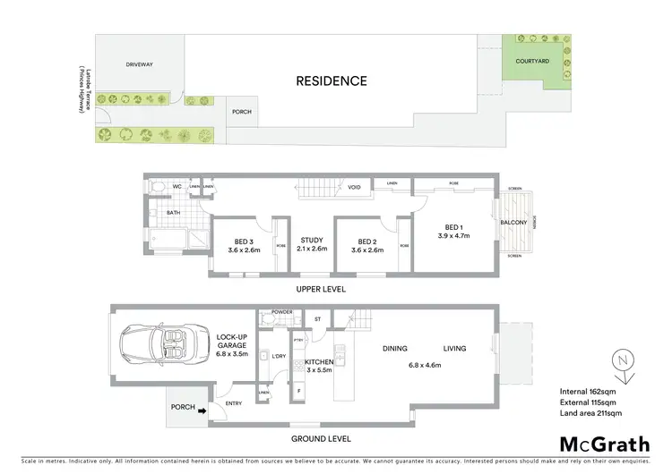 Floorplan of Homely townhouse listing, 444 Latrobe Terrace, Newtown VIC 3220