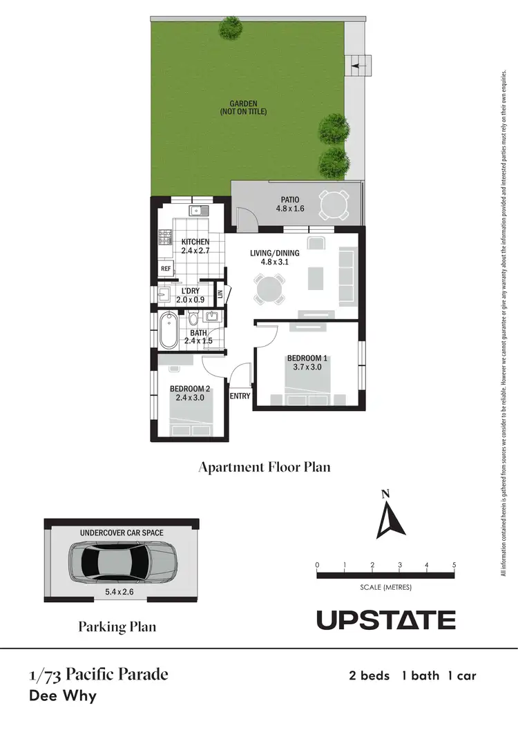 Floorplan of Homely unit listing, 1/73 Pacific Parade, Dee Why NSW 2099