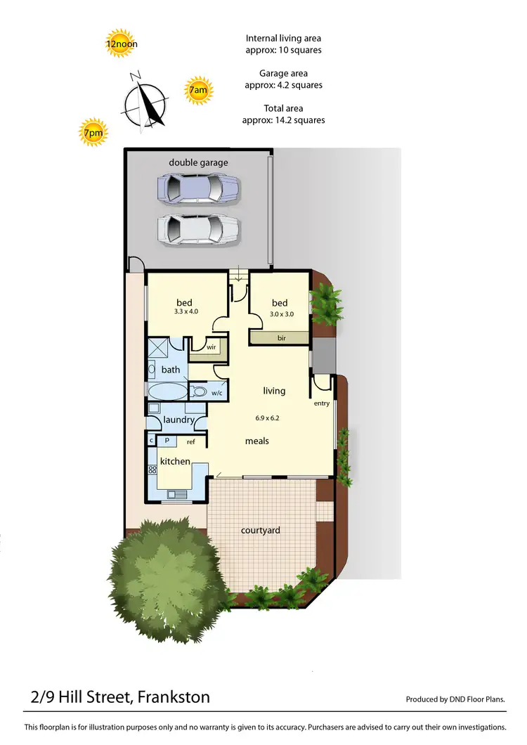 Floorplan of Homely unit listing, 2/9 Hill Street, Frankston VIC 3199