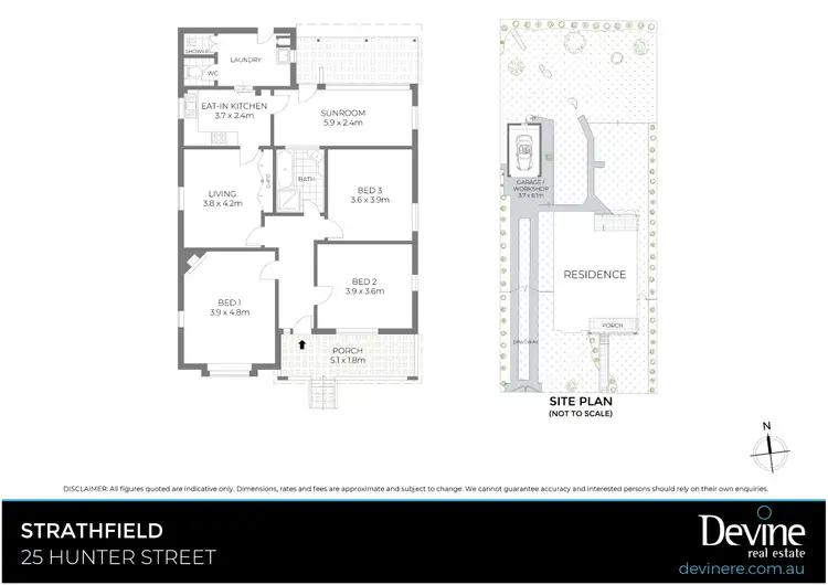 Floorplan of Homely house listing, 25 Hunter Street, Strathfield NSW 2135