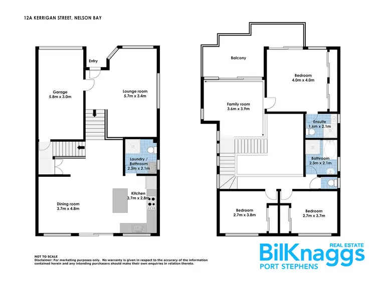 Floorplan of Homely house listing, 12a Kerrigan Street, Nelson Bay NSW 2315