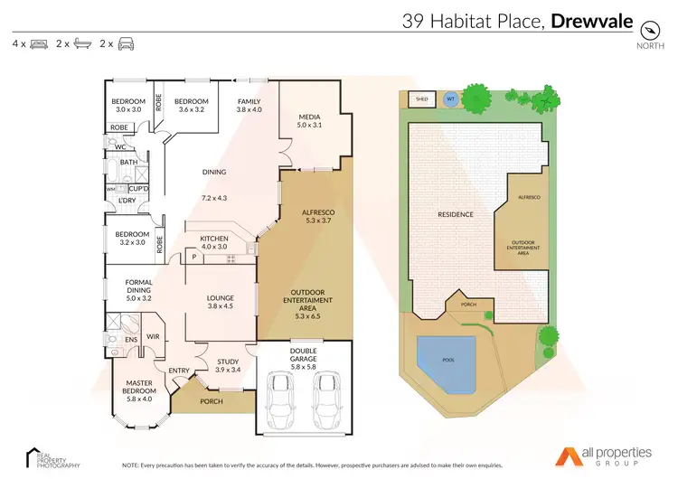 Floorplan of Homely house listing, 39 Habitat Place, Drewvale QLD 4116