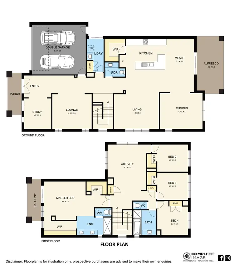 Floorplan of Homely house listing, 4 Bronte Boulevard, Officer VIC 3809