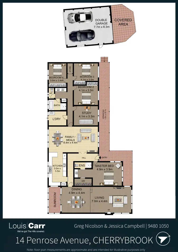 Floorplan of Homely house listing, 14 Penrose Avenue, Cherrybrook NSW 2126