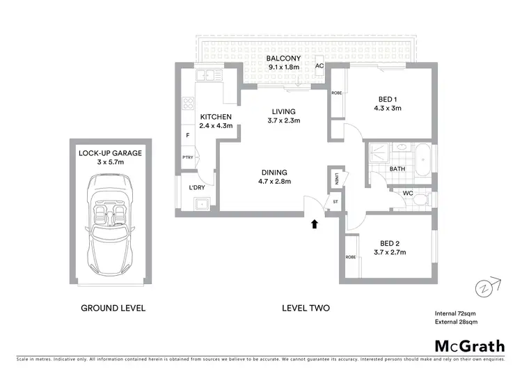 Floorplan of Homely unit listing, 4/34 Crawford Road, Brighton-Le-Sands NSW 2216