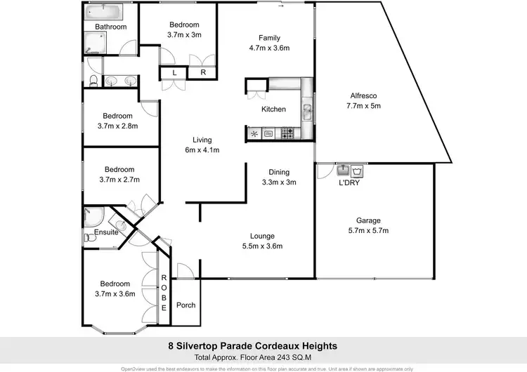 Floorplan of Homely house listing, 8 Silvertop Parade, Cordeaux Heights NSW 2526