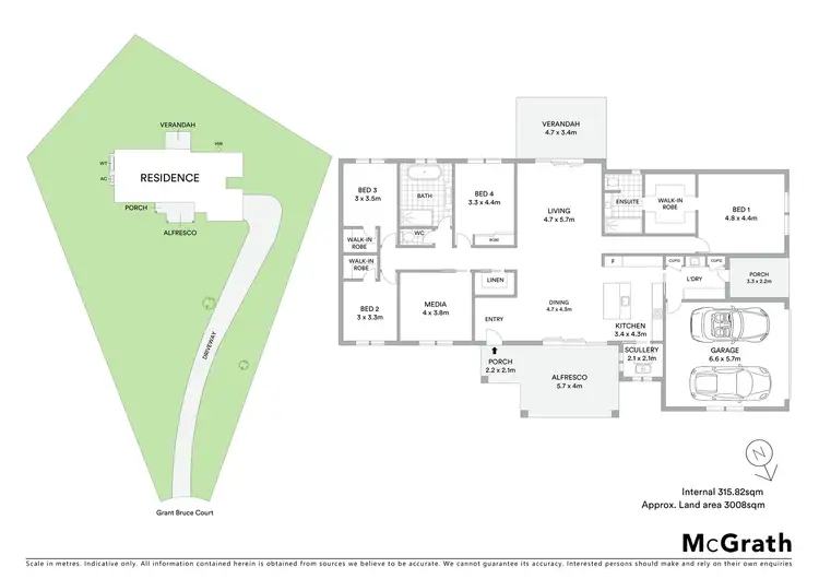 Floorplan of Homely land listing, 5 Grant Bruce Court, Mudgee NSW 2850