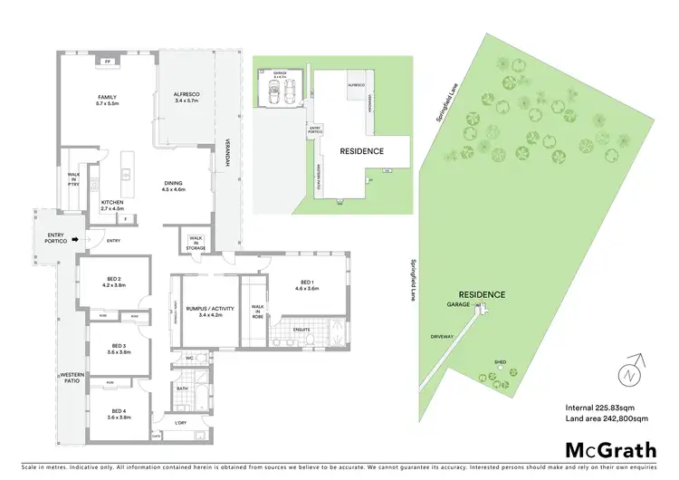 Floorplan of Homely rural property listing, 250 Springfield Lane, Mudgee NSW 2850