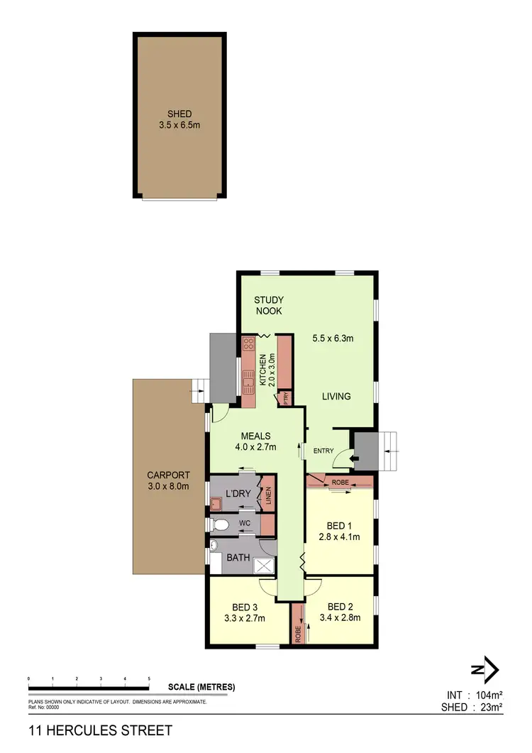 Floorplan of Homely house listing, 11 Hercules Street, Long Gully VIC 3550