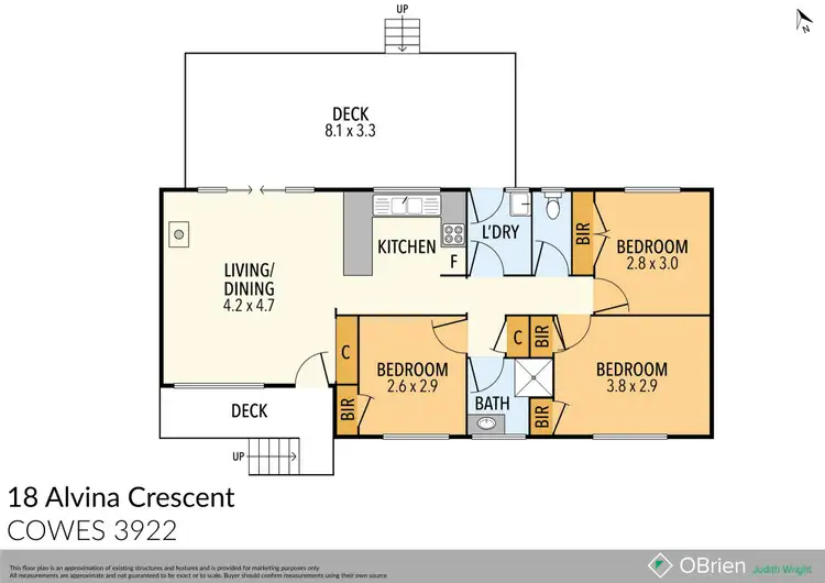 Floorplan of Homely house listing, 18 Alvina Crescent, Surf Beach VIC 3922