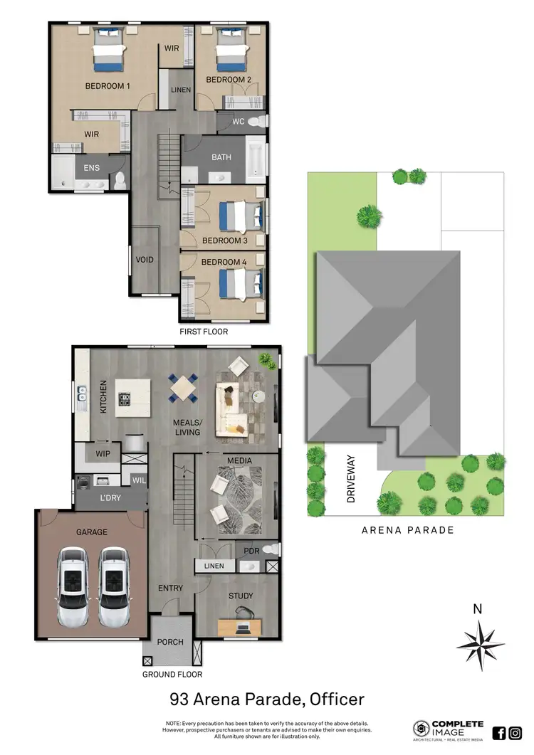 Floorplan of Homely house listing, 93 Arena Parade, Officer VIC 3809