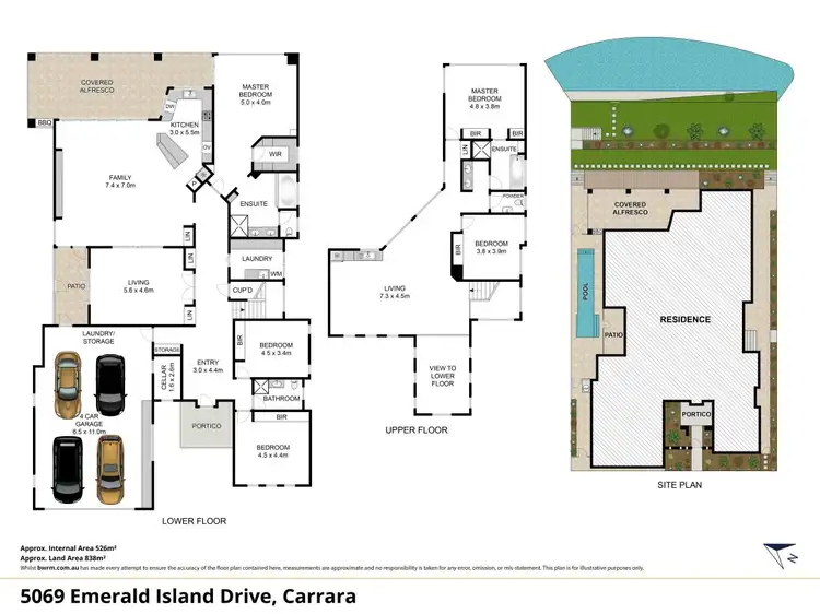 Floorplan of Homely house listing, 5069 Emerald Island Drive, Carrara QLD 4211