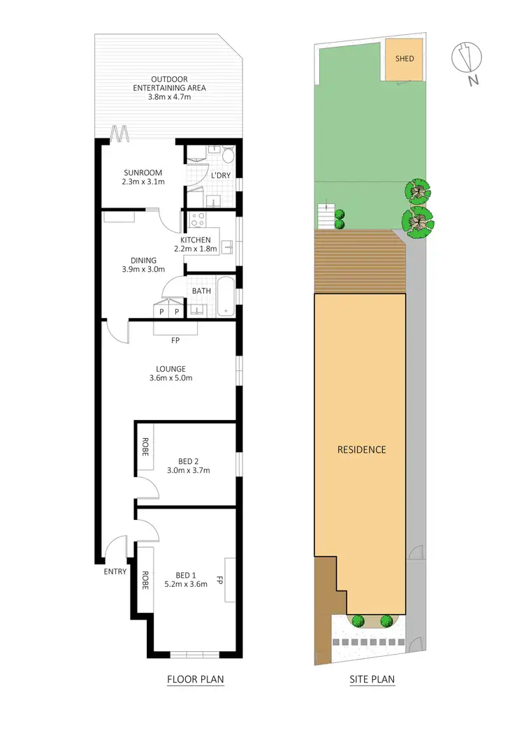 Floorplan of Homely house listing, 190 Addison Road, Marrickville NSW 2204