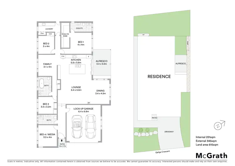 Floorplan of Homely house listing, 6 Galiga Crescent, Dolphin Point NSW 2539