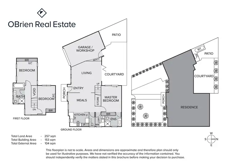 Floorplan of Homely townhouse listing, 1/3 Booker Street, Cheltenham VIC 3192
