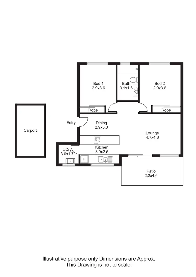 Floorplan of Homely unit listing, 9/1 Quetta Close, Manoora QLD 4870