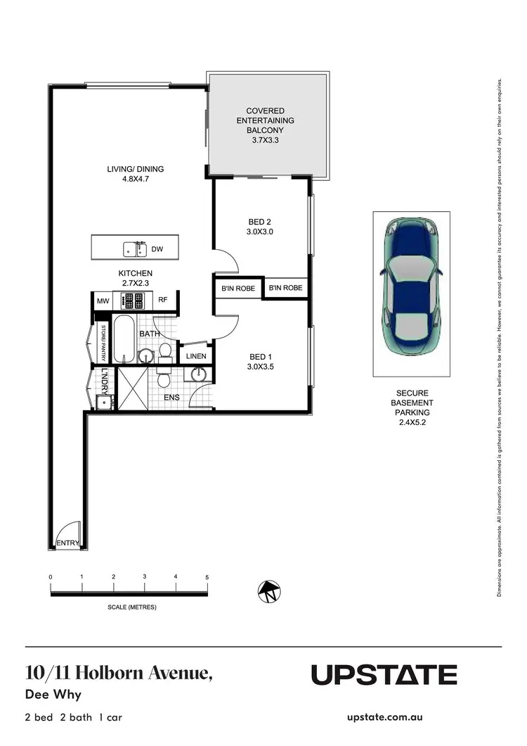 Floorplan of Homely unit listing, 10/11-13 Holborn Avenue, Dee Why NSW 2099