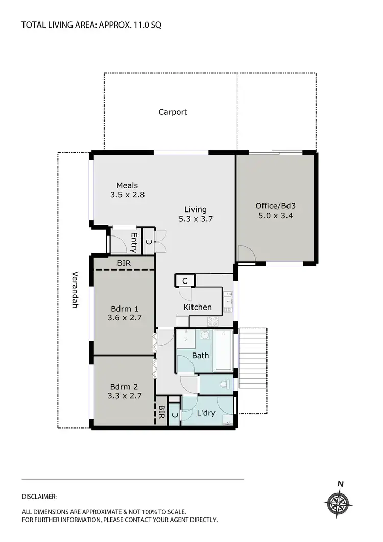 Floorplan of Homely townhouse listing, 3/4 Finley Court, Mount Clear VIC 3350