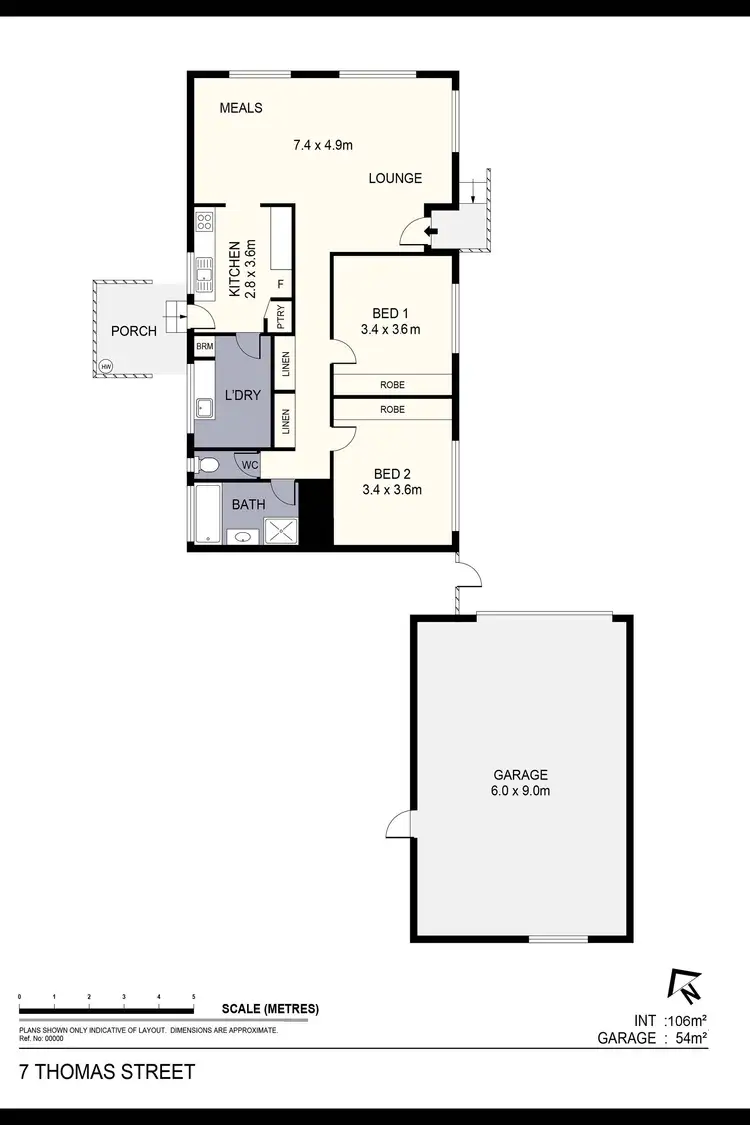 Floorplan of Homely house listing, 7 Thomas Street, Heathcote VIC 3523