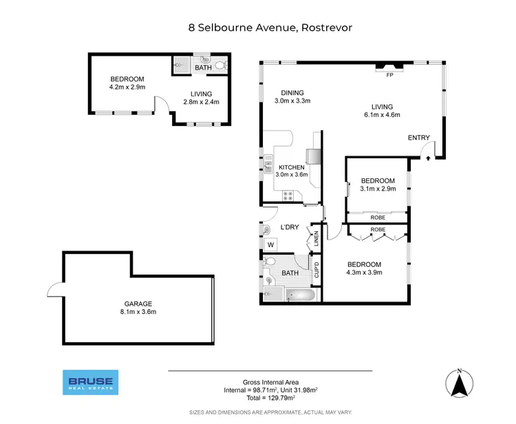Floorplan of Homely house listing, 8 Selbourne Avenue, Rostrevor SA 5073