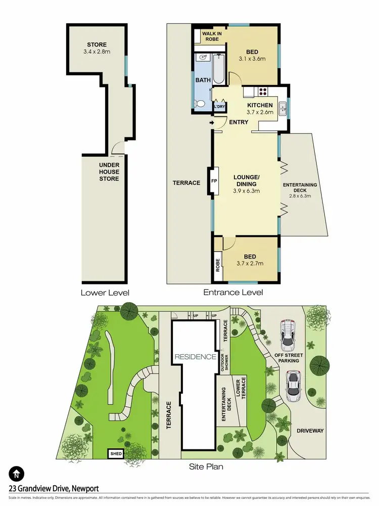 Floorplan of Homely house listing, 23 Grandview Drive, Newport NSW 2106