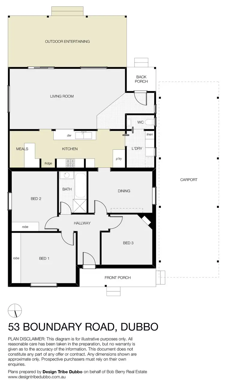 Floorplan of Homely house listing, 53 Boundary Road, Dubbo NSW 2830